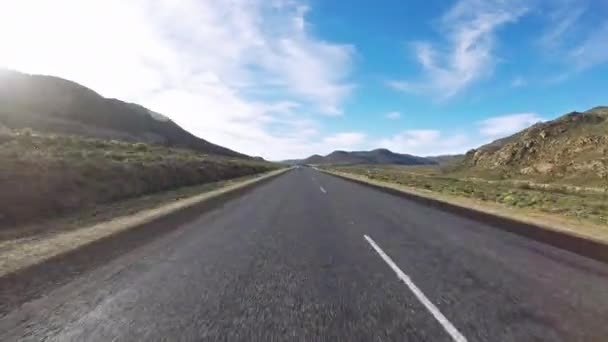 Podróż Podróż Prędkość Drogi Przyrodzie Wycieczkę Przygoda Wolność Transport Szybko — Wideo stockowe