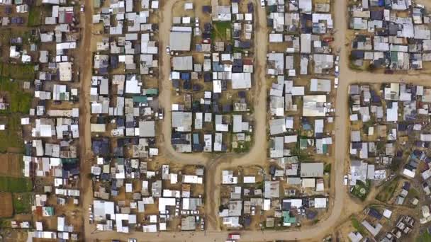 Budynki Miast Dronów Baraków Republice Południowej Afryki Gugulethu Lub Okolicy — Wideo stockowe