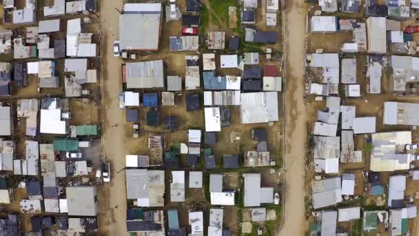 Тауншип Вид Воздуха Хижины Зданий Южной Африке Гугулету Окрестности Открытым — стоковое видео