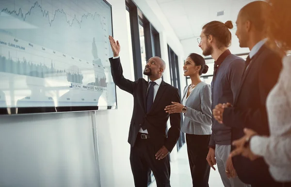 Teamwork Menschen Einem Geschäftstreffen Und Schulungen Einem Sitzungssaal Ihres Arbeitsplatzes — Stockfoto