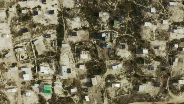 Armut Siedlung Und Antenne Ländlicher Townships Südafrika Für Den Wohnungsbau — Stockvideo