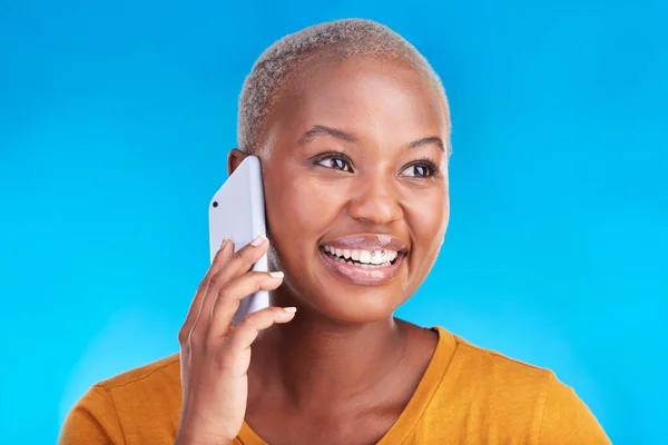 Telefon Görüşmesi Yüz Mutlu Zenci Kadın Sohbet Danışmanlık Sohbet Konuşmaları — Stok fotoğraf