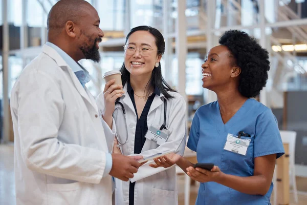 Mulheres Negros Médicos Uma Reunião Planejamento Discussão Com Felicidade Hospital — Fotografia de Stock