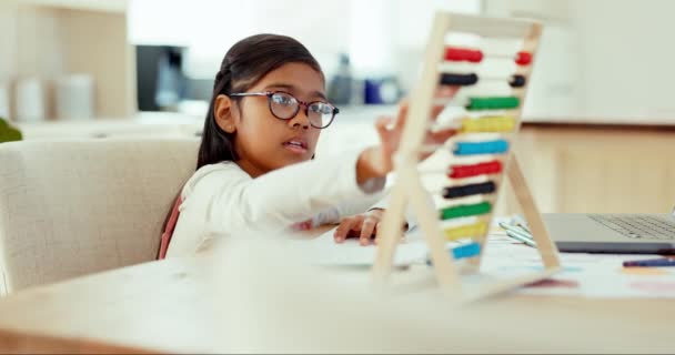 Tanulás Tanulás Matematika Gyermekekkel Házi Feladat Oktatás Jövő Növekedés Számára — Stock videók
