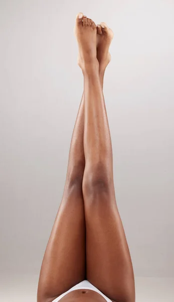 Красота Кожа Ноги Человека Эпиляцией Свежее Удаление Волос Уход Собой — стоковое фото