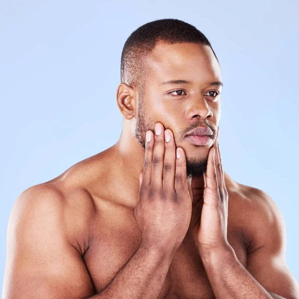 Καλλυντικά Αυτοφροντίδα Και Μαύρος Άνδρας Περιποίηση Δέρματος Πολυτέλεια Και Περιποίηση — Φωτογραφία Αρχείου