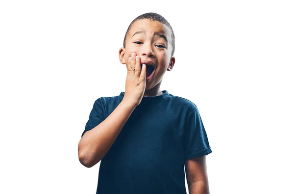 Young Boy Happy Surprise Portrait Amazed Facial Expression Isolated Png — Stock Photo, Image
