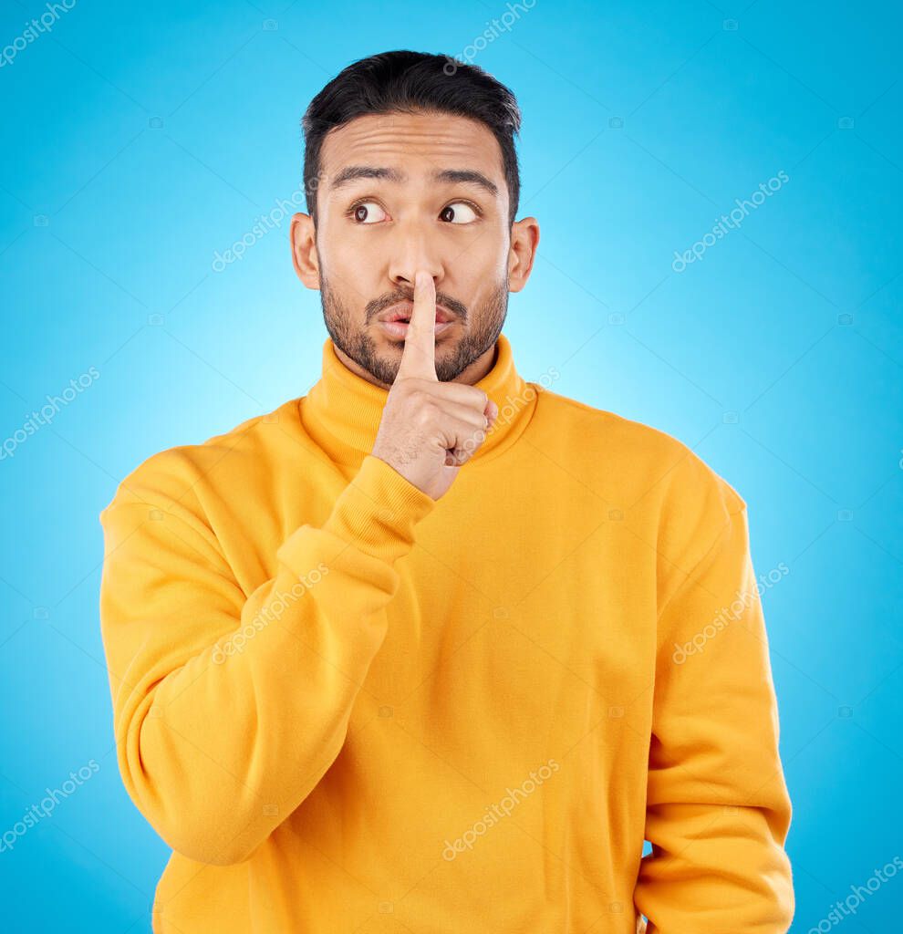 Segreto Uomo Dito Sulle Labbra Privacy Informazioni Riservate Firmare Con —  Foto stock di © PeopleImages.com #667661340, image size:989x1023