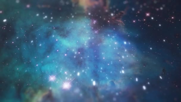 星空和夜空 太阳系以银河的方式运行 星相学或幻想 大气和外层空间光 星云或宇宙 宇宙或星光 星座或模式 — 图库视频影像