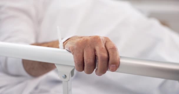Mão Trilho Cama Paciente Hospital Para Cuidados Saúde Bem Estar — Vídeo de Stock