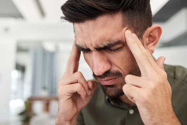 Biznesmen Stres Ból Głowy Wypalenie Dług Pomyłkę Ból Wyzwanie Twarz — Zdjęcie stockowe