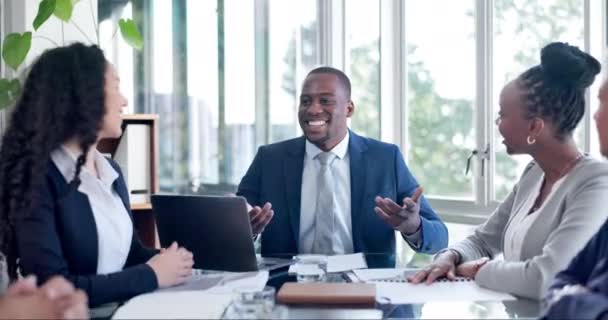 Adamları Takım Başarısı Için Alkış Toplantı Terfi Ofiste Birlikte Başarı — Stok video