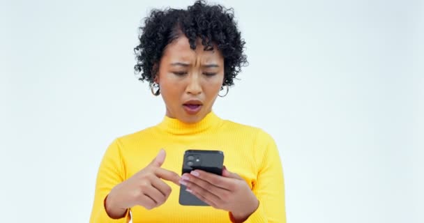 Telefon Dolandırıcılığı Kafası Karışık Model Internet Dolandırıcılığı Sorunu Olan Bir — Stok video