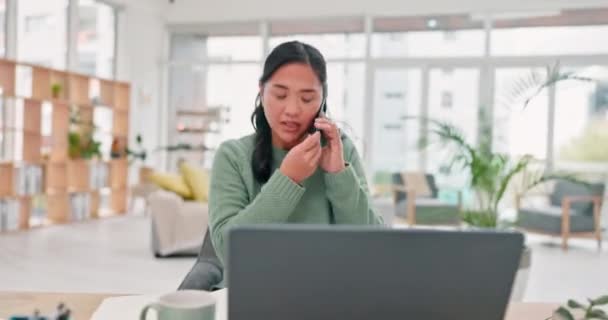 Mujer Negocios Estrés Burnout Oficina Caos Multitarea Plazo Dolor Cabeza — Vídeo de stock