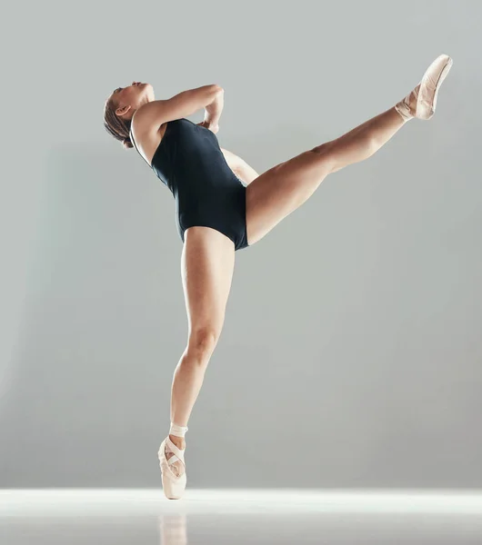 Taniec Balet Lub Dziewczyna Studio Makiecie Miejsca Wellness Równowagę Lub — Zdjęcie stockowe