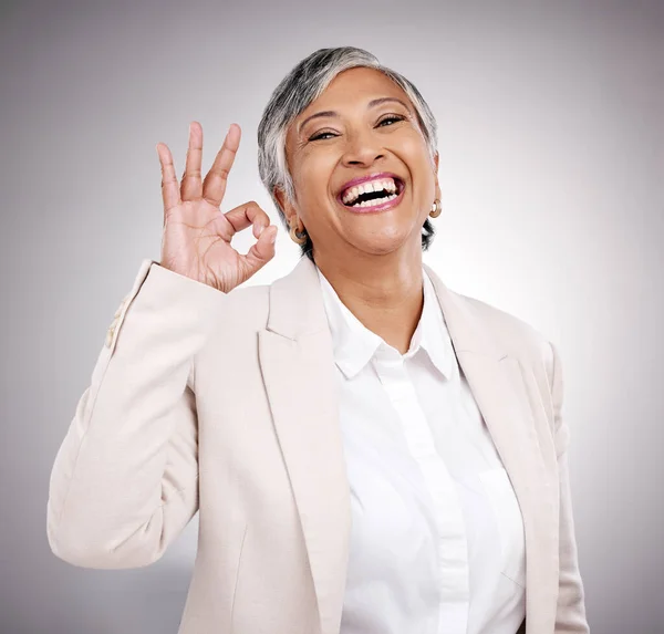 Bizneswoman Szczęśliwy Dobrze Znak Sukces Wsparcie Lub Jak Dla Kadr — Zdjęcie stockowe