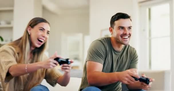 Jeu Jeu Couple Heureux Avec Jeu Vidéo Compétition Arcade Sur — Video