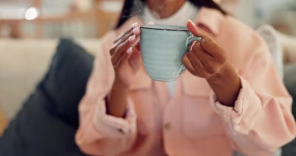 Indiai Reggel Vagy Kávét Hogy Pihenjen Nyugodt Nyugalommal Szünetben Otthon — Stock videók