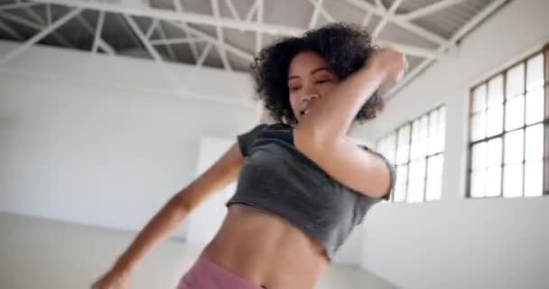 Taniec Energia Sztuka Kobietą Studio Fitness Wellness Lub Szkolenia Dla — Wideo stockowe