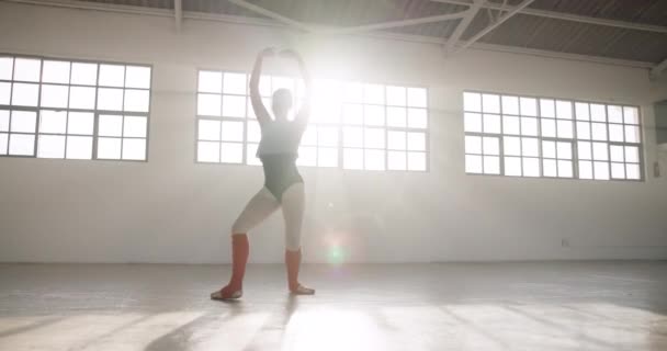 Tiyatro Bale Sanat Performans Dans Yaratıcılık Akademisi Için Stüdyoda Sağlık — Stok video