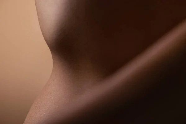 Gesunde Haut Und Körper Der Frau Nahaufnahme Für Schönheit Kosmetik — Stockfoto