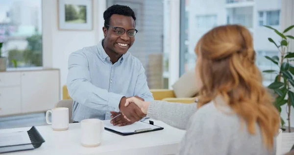 Handshake Contract Consulting Lawyer Client Planning Signature Deal Financial Advisor — Stock Photo, Image