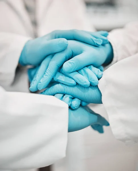 Papa Enfermeras Manos Juntas Para Apoyo Trabajo Equipo Solidaridad Hospital —  Fotos de Stock
