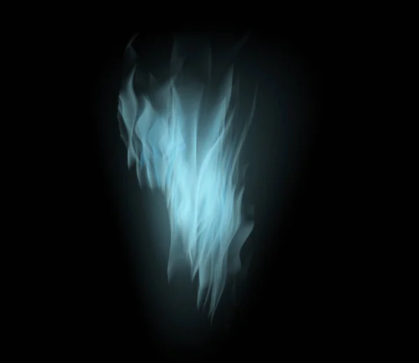Blue Heat Fire Dark Wallpaper Light Texture Pattern Burning Energy — Stock Photo, Image