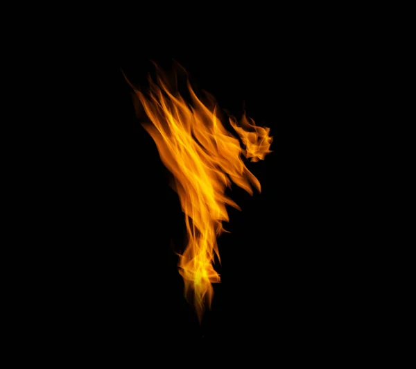 Flame Heat Light Black Background Color Texture Pattern Burning Energy — Stock Photo, Image