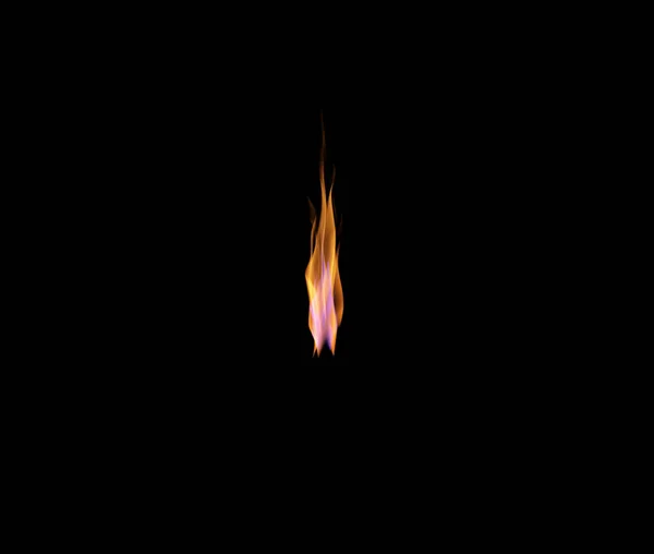 Полум Тепло Світло Чорному Тлі Кольором Текстурою Макетом Енергії Згоряння — стокове фото