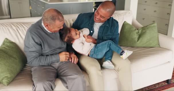 Aile Rahatlar Aşkla Dolu Bir Evde Emlak Hayat Sigortası Birlikte — Stok video