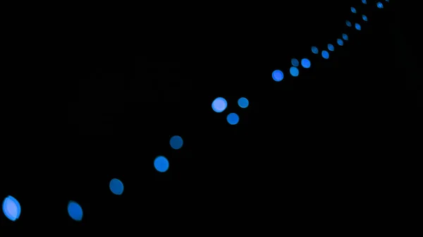 Bokeh Fundo Escuro Pontos Azuis Brilho Com Espaço Mockup Resumo — Fotografia de Stock