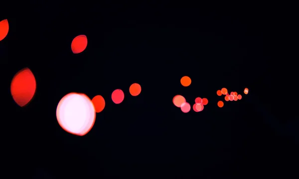 Bokeh Cosmic Red Dots Black Background Pattern Texture Mockup Aesthetic — Stock Photo, Image