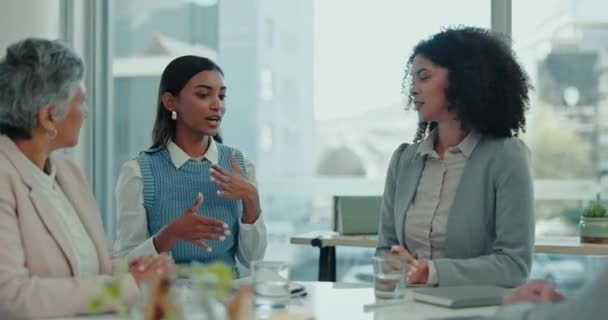 Reunião Negócios Trabalho Planejamento Pessoal Com Colaboração Para Equipe Gerenciamento — Vídeo de Stock