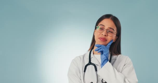 Studio Eureka Und Arzt Denken Angeregt Und Planen Medizinische Entwicklung — Stockvideo