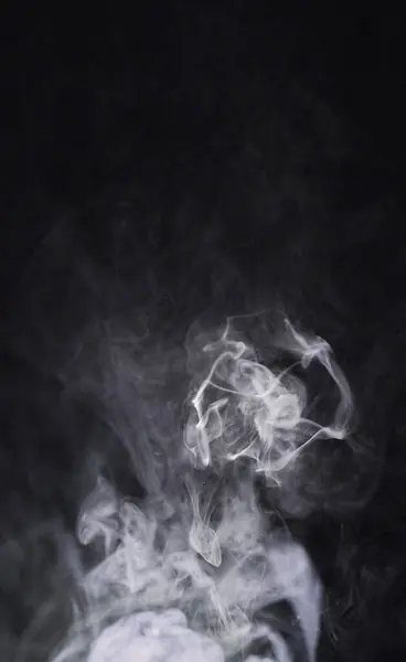 Smoke Dark Background Mist Fog Gas Mockup Space Wallpaper Cloud — Stock Photo, Image