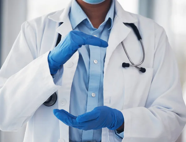 Ruce Zdraví Lékař Vesmírnou Nebo Neviditelnou Reklamou Nemocnici Umělou Inteligenci — Stock fotografie
