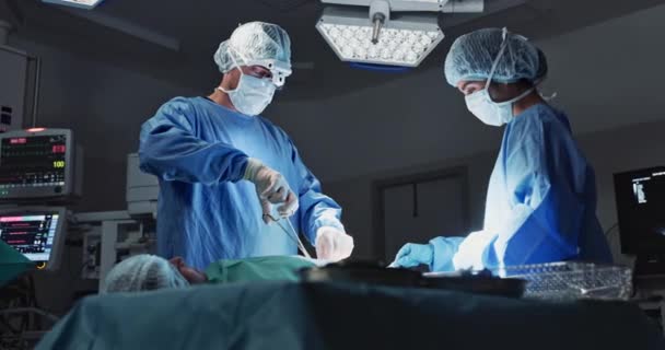 Médecin Patient Chirurgie Hôpital Infirmières Opération Médical Diagnostic Traitement Soins — Video
