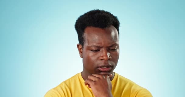 Penser Douter Homme Noir Avec Solution Confus Questions Avec Choix — Video