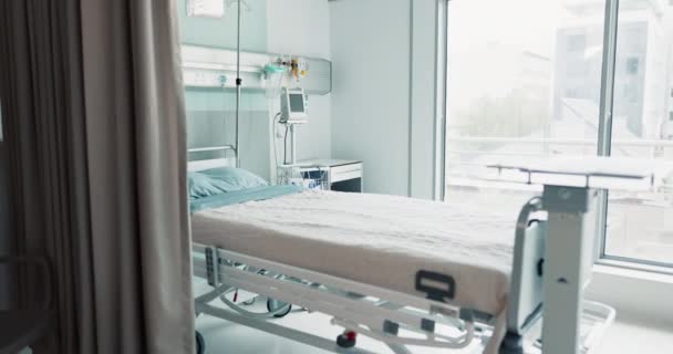 Sykehus Helsetjenester Eller Interiør Soverommet Eller Tomt Rom Velvære Rådgivning – stockvideo