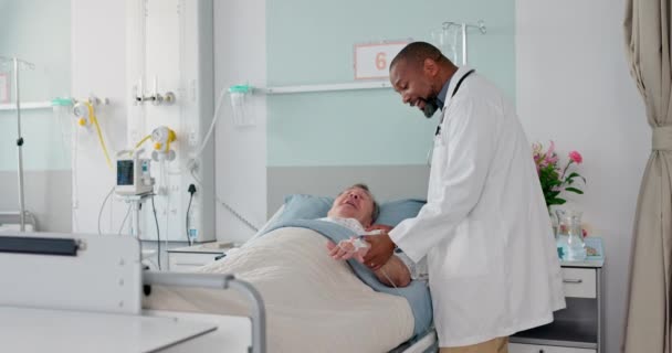 Muayeneden Tıbbi Doktor Ameliyattan Tedaviden Prosedürden Sonra Hastanede Tartışma Sağlık — Stok video