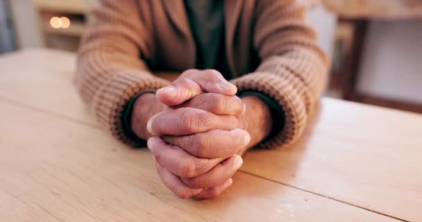 Ember Kezek Vagy Imádkozik Hogy Imádják Istent Vallásban Hitért Útmutatásért — Stock videók