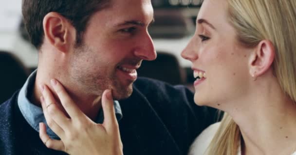 Casa Sorriso Casal Com Amor Romance Felicidade Com União Casamento — Vídeo de Stock