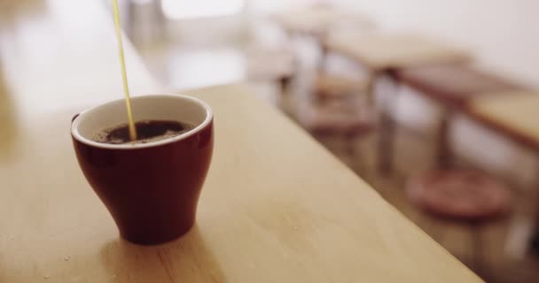 Ceașcă Cafea Turn Fundal Cafenea Pentru Afaceri Mici Servicii Pentru — Videoclip de stoc