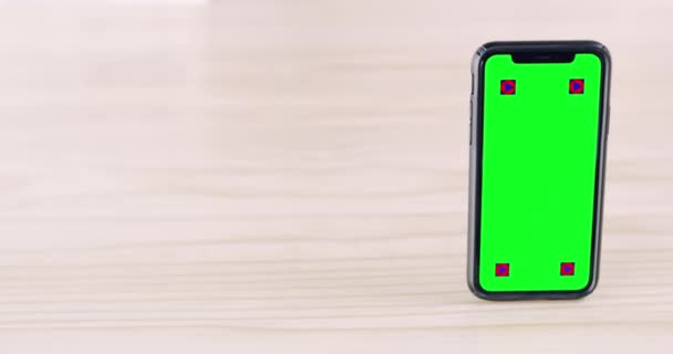 Telefon Green Screen Und Mockup Für App Werbung Marketing Oder — Stockvideo