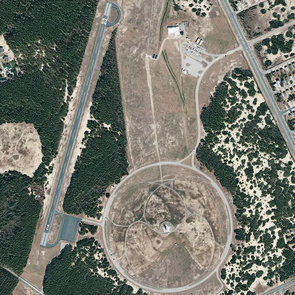 Vista Aérea Mapa Satélite Paisagem Natureza Deserto Livre Com Campo — Fotografia de Stock