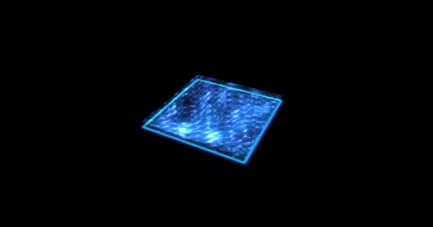 Micropuce Système Circuit Avec Lumière Pour Développement Futur Science Des — Video