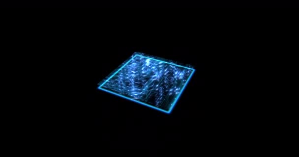 Carte Circuits Imprimés Technologie Programmation Numérique Abstraites Sur Fond Sombre — Video