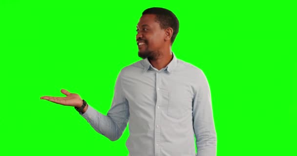 Karar Düşünce Yeşil Ekranda Seçenekler Reklamlar Seçimler Için Siyah Bir — Stok video