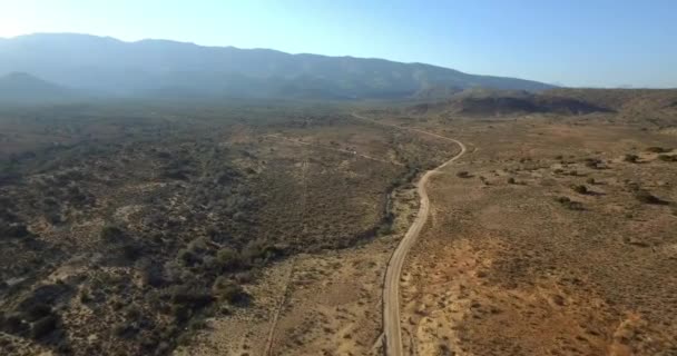 Carretera Del Desierto Carretera Vista Aérea Con Dron Arizona Con — Vídeos de Stock